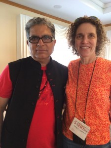 ISSP teacher Saralyn Tabachnick with Deepak Chopra